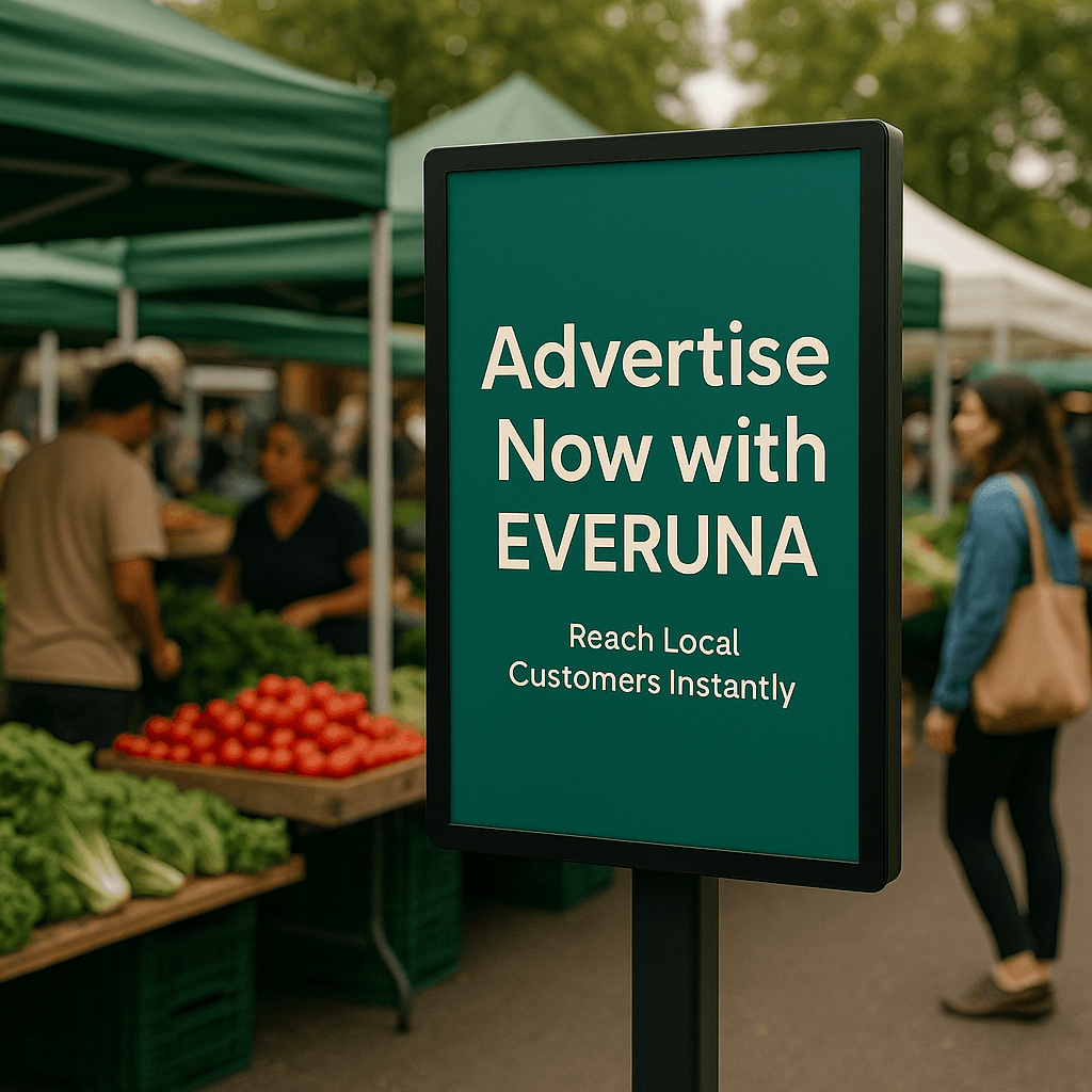 Farmers market digital signage